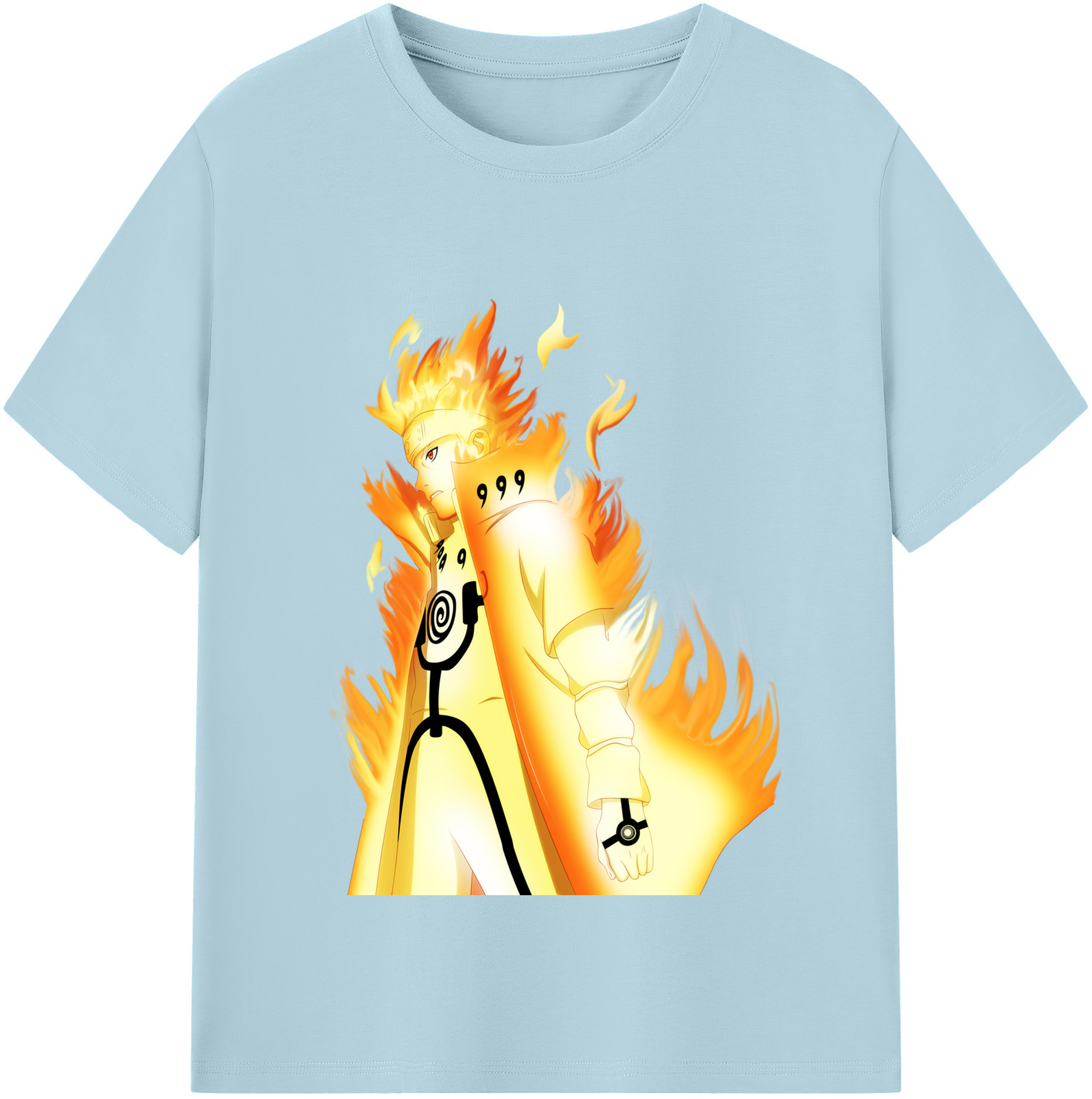 （画像用） NARUTO -ナルト- うずまき ナルト Uzumaki Naruto 綿100％半袖Tシャツ（フロントプリント）